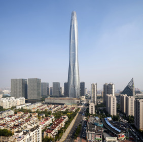 Tianjin CTF Finance Centre i Kina - högst 2019. Foto: Seth Powers/CTBUH