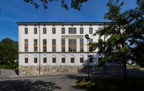 Byggnad på Skeppsholmen återuppbyggd efter brand