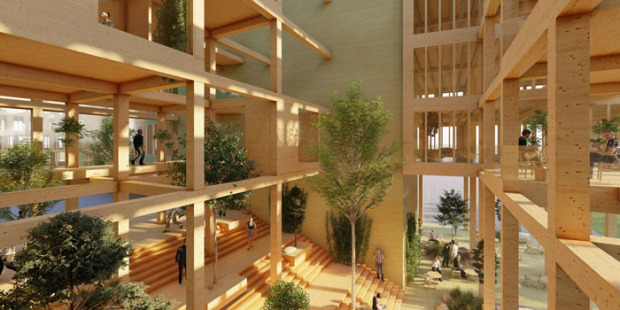Eastnine planerar nytt kontorshus i trä