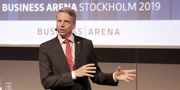 Bostadsminister Per Bolund presenterade den nya budgeten. Foto: Samuel Karlsson