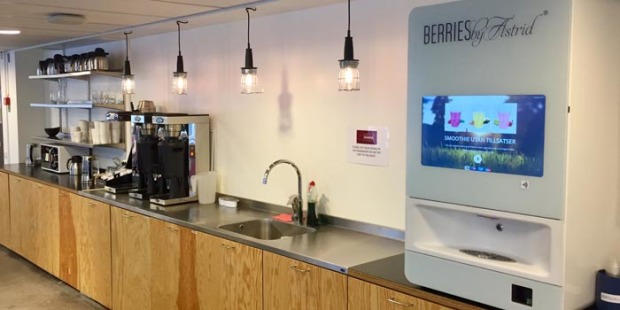 Kontorshotell erbjuder smoothieautomat