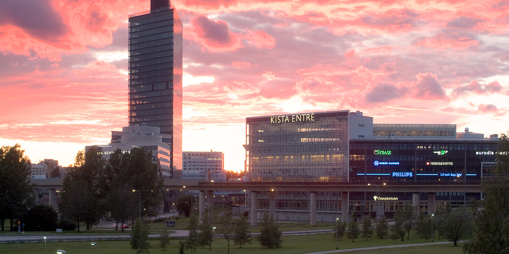 Kista Entré utgör porten till Kista Science City.