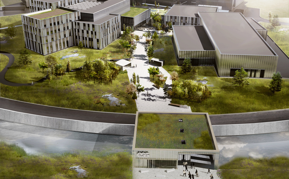 ESS Campus ligger intill den stora forskningsanläggningen European Spallation Source