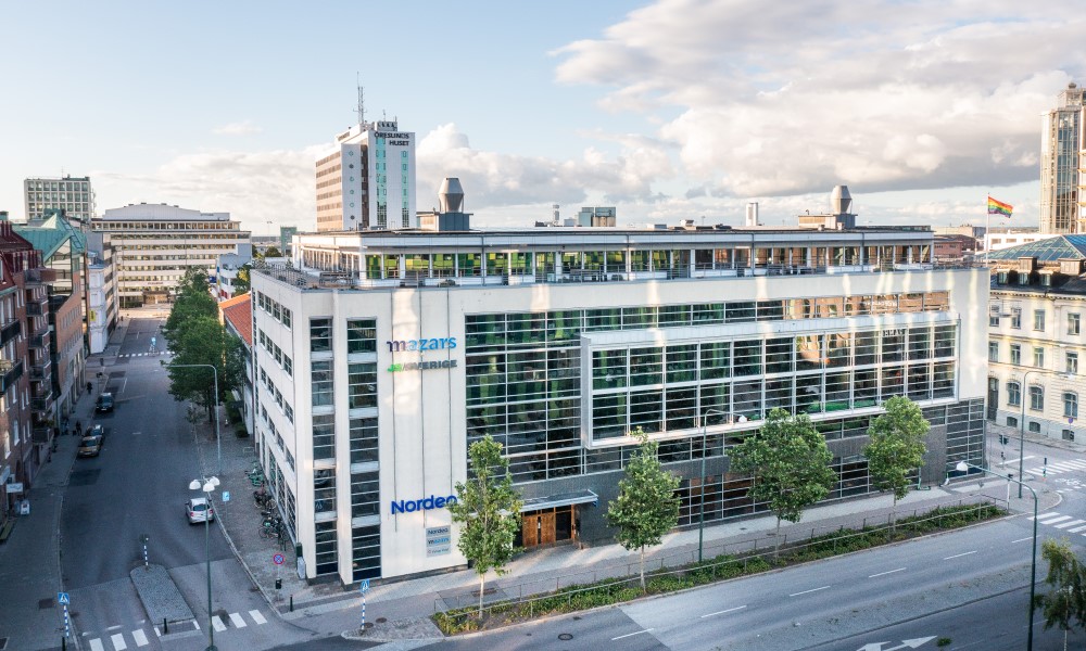 Nordeas kontor i fastigheten Östersjön 1 på Carlsgatan i Malmö.