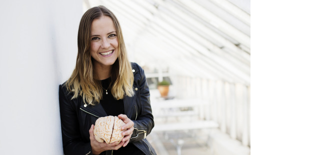 Katarina Gospic är hjärnforskare och vill belysa vikten av att låta hjärnan få återhämtning. Foto: Jenny Hammar.