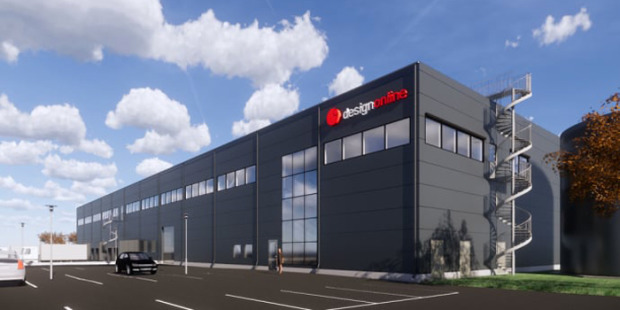 Ny logistikanläggning byggs för att möta e-handelstoppar. Foto: Logistic Contractor