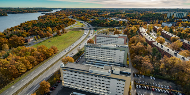 Vy över telestaden. Foto: Binge Eliasson